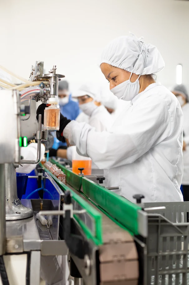 Área de producción de Tecser Laboratorios
