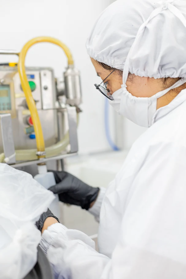 Área de acondicionamiento y envasado de Tecser Laboratorios